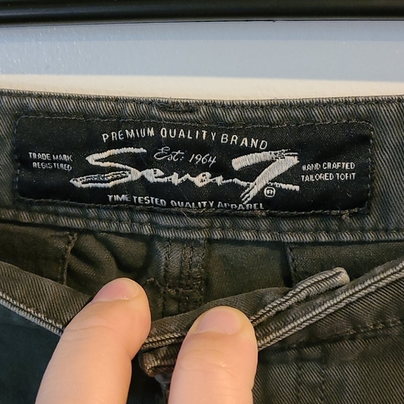 NWT Seven7 Olive Slim Cargo Pants Sz 34 - Picture 4 of 10